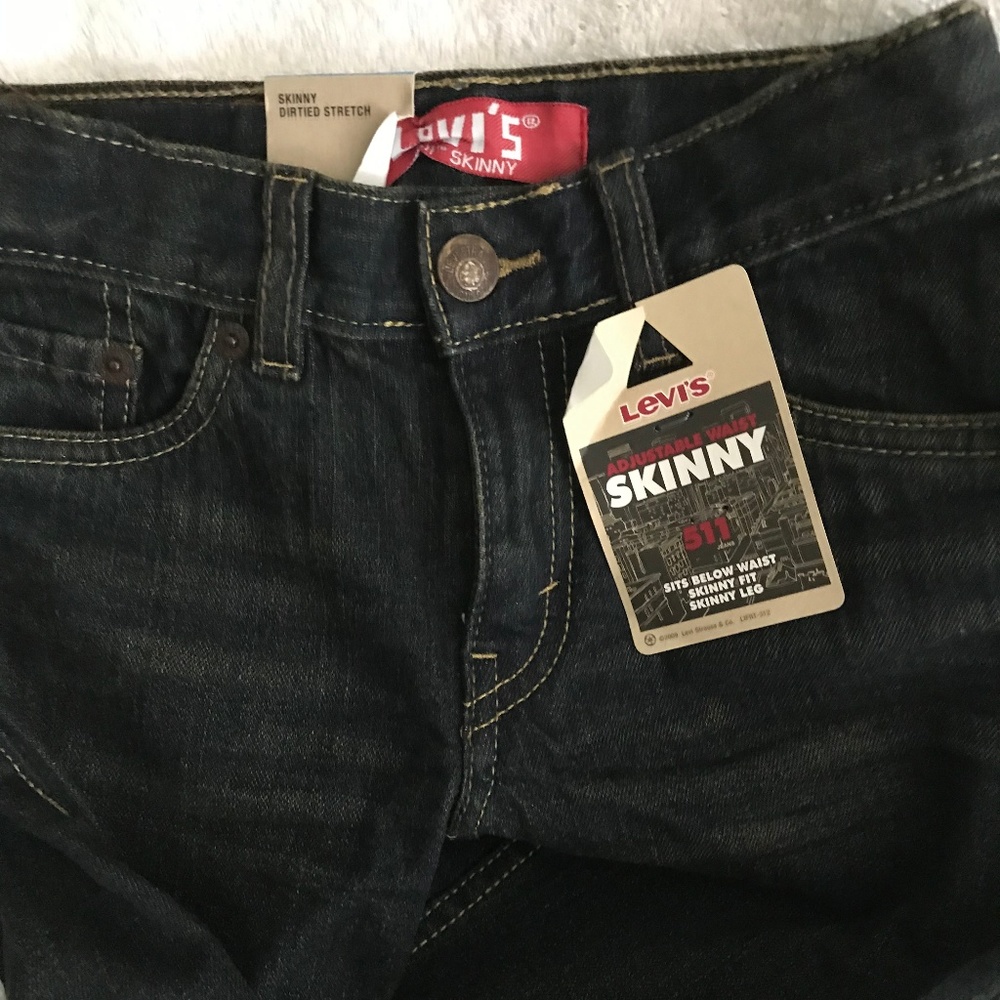 NWT Levi 511 Skinny Stretch Jeans Black